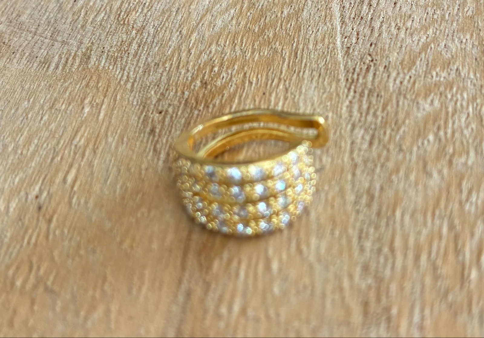 Est manchet roestvrij staal en strass – photo 3